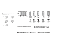 Радиатор Zehnder Charleston Retrofit 3057 - 12 секц. с боковым подключением , изображение 3