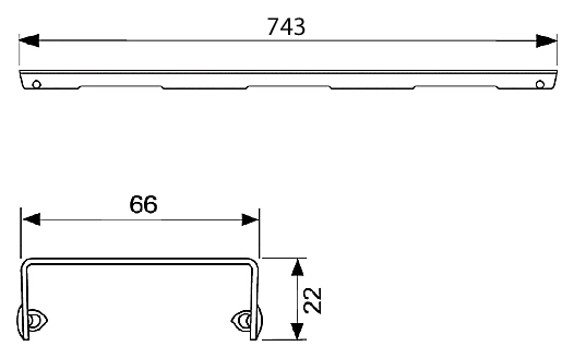 Решетка TECE TECEdrainline Basic 600810 глянцевая 80 см , изображение 6
