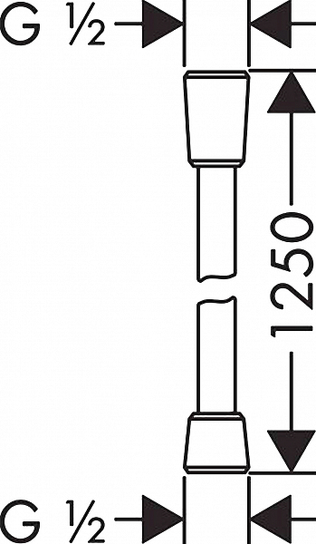 Душевой шланг Hansgrohe Comfortflex 28167000 , изображение 3