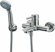 Смеситель Wasserkraft Wern 4201 для ванны с душем, матовый хром , изображение 1