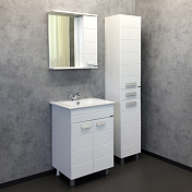 Зеркало-шкаф Comforty Модена 60 белый матовый , изображение 3