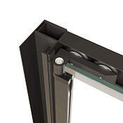 Душевая дверь RGW Passage PA-21В 70 см профиль черный, стекло прозрачное , изображение 3