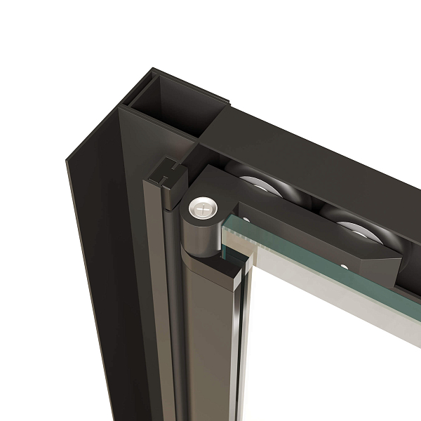 Душевая дверь RGW Passage PA-21В 70 см профиль черный, стекло прозрачное , изображение 3