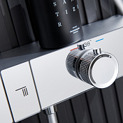 Душевая стойка Black&White Gravity GH-9005-C хром , изображение 2