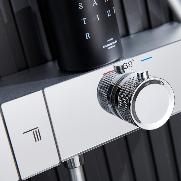 Душевая стойка Black&White Gravity GH-9005-C хром , изображение 2