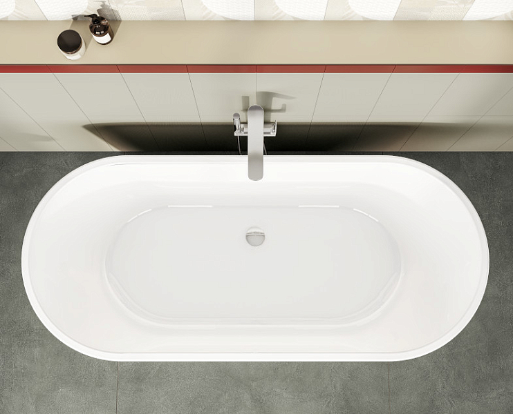 Акриловая ванна Virta Geo 180x80 отдельностоящая , изображение 6