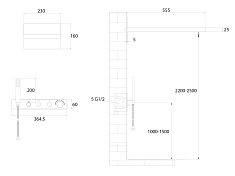 Душевой комплект Abber Rund AF8752G золото матовое , изображение 3