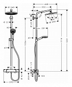 Душевая стойка Hansgrohe Crometta S 27267000 , изображение 3