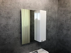 Зеркало-шкаф Comforty Неаполь 65 белый глянец , изображение 2