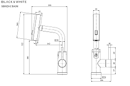 Смеситель Black&White Sky Day SD3028C для раковины , изображение 10