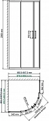 Душевой уголок Wasserkraft Dill 61S01 90х90 , изображение 4