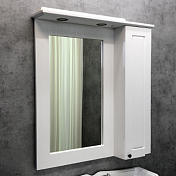 Зеркало-шкаф Comforty Палермо 80 белый глянец , изображение 3