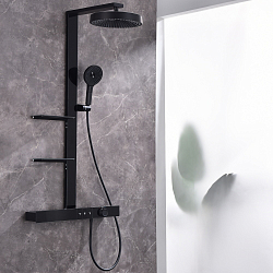 Фото Душевая стойка Black&White Gravity GH-9005-MB черный матовый