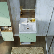 Изображение Тумба под раковину Бриклаер Кристалл 50 фисташка/дуб гранж песочный Тумба под раковину Бриклаер Кристалл 50 фисташка/дуб гранж песочный , изображение 10