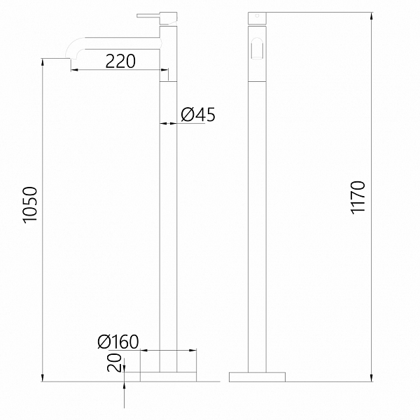 Смеситель Abber Wasser Kreis AF8140G для раковины, золото матовое , изображение 6