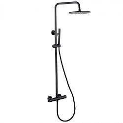 Фото Душевая стойка Abber Wasser Kreis AF8160B черная матовая