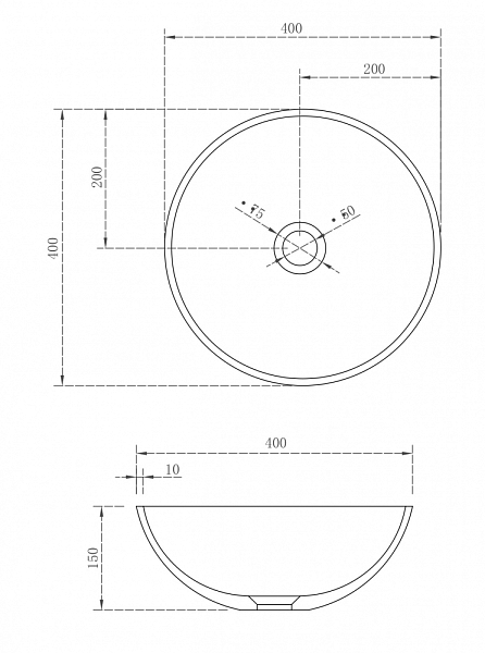 Раковина Abber Stein AS2608 40 см , изображение 5