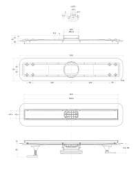 Фото Душевой лоток BelBagno Luce BB-LD-LUCE-60-NERO с решеткой 60 см