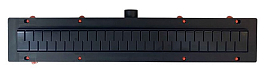 Душевой лоток Azario Medium AZCH550MC с черной решеткой 55 см , изображение 1