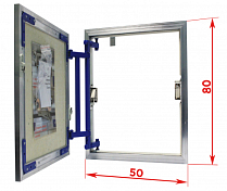 Ревизионный люк Lyuker AL-KR 80x50, настенный , изображение 10