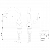 Смеситель Lemark Swan LM5406BG для раковины , изображение 10