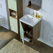 Изображение Тумба под раковину Бриклаер Кристалл 50 фисташка/дуб гранж песочный Тумба под раковину Бриклаер Кристалл 50 фисташка/дуб гранж песочный , изображение 11