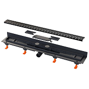Душевой лоток Azario D50 Medium AZ-CH 750/50 MC с черной решеткой 75 см , изображение 2