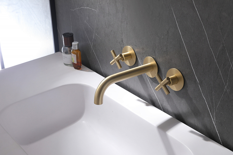 Смеситель Abber Wasser Kreis AF81121G для раковины, золото матовое , изображение 2