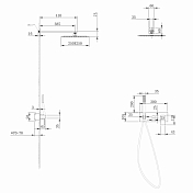 Душевой комплект Abber Daheim AF8218NG никель , изображение 3