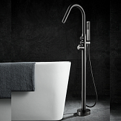 Смеситель Black&White Universe 7752GM напольный, для ванны с душем , изображение 1
