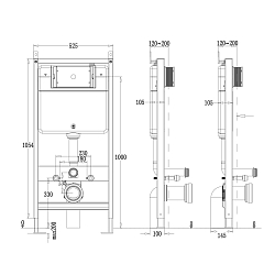 Фото Комплект Point Меркурий PN48520W (унитаз с инсталляцией, сиденье с микролифтом, клавиша Ника, белая)