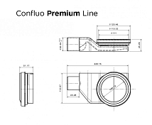 Душевой лоток Pestan Confluo Premium Line 13100125 95 см , изображение 9
