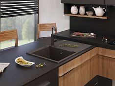 Мойка кухонная Omoikiri Daisen 78-LB-BL черный , изображение 2