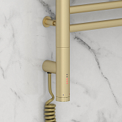 Полотенцесушитель электрический Сунержа Богема 3.0 прямая 80х40 L матовая шампань , изображение 3