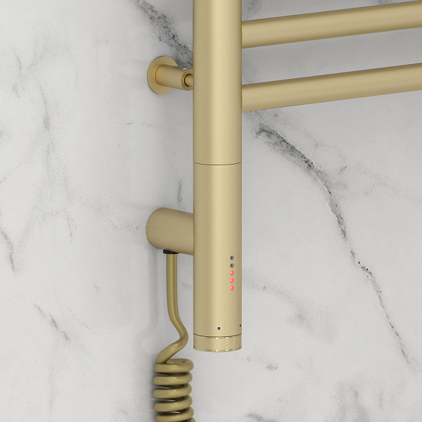 Полотенцесушитель электрический Сунержа Богема 3.0 прямая 80х40 L матовая шампань , изображение 3