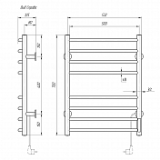Полотенцесушитель электрический Domoterm Классик 50x70 R , изображение 4