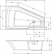 Акриловая ванна Riho Rething Space 180х110 L , изображение 4