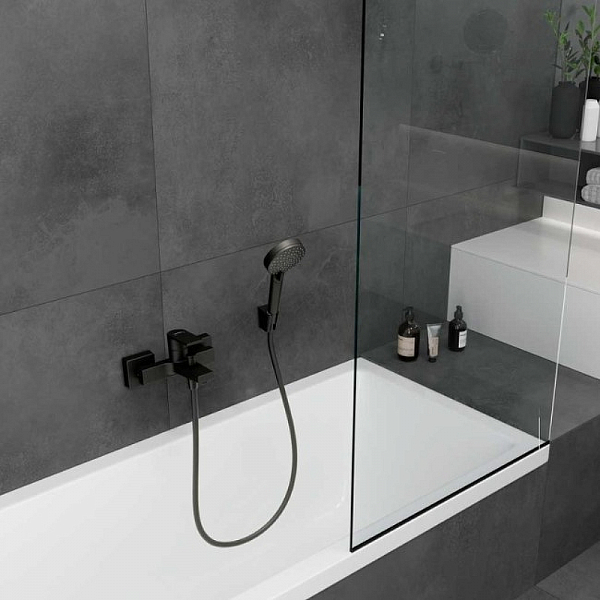 Смеситель Hansgrohe Vernis Shape 71450670 для ванны с душем , изображение 2