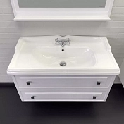 Тумба с раковиной Comforty Феррара 100 белый глянец , изображение 7