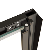 Душевая дверь RGW Passage PA-21В 70 см профиль черный, стекло прозрачное , изображение 2