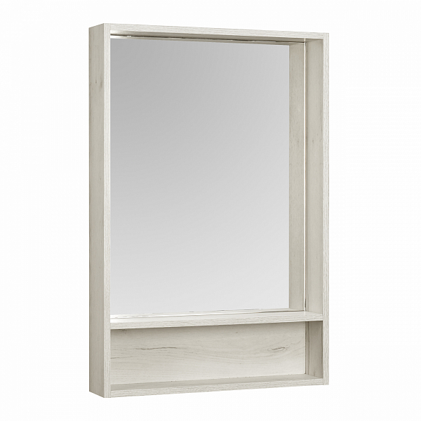 Зеркало-шкаф Aquaton Флай 60 белый, дуб крафт , изображение 1