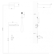 Душевой комплект Abber Rund AF8753 хром , изображение 3