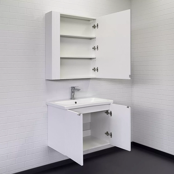 Тумба с раковиной Comforty Лима 70П белый матовый , изображение 4