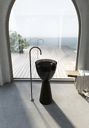 Фото Раковина Abber AT2703Onyx-Black 45 см