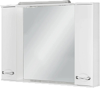 Зеркало-шкаф Sanflor Палермо 105 белый глянец , изображение 1