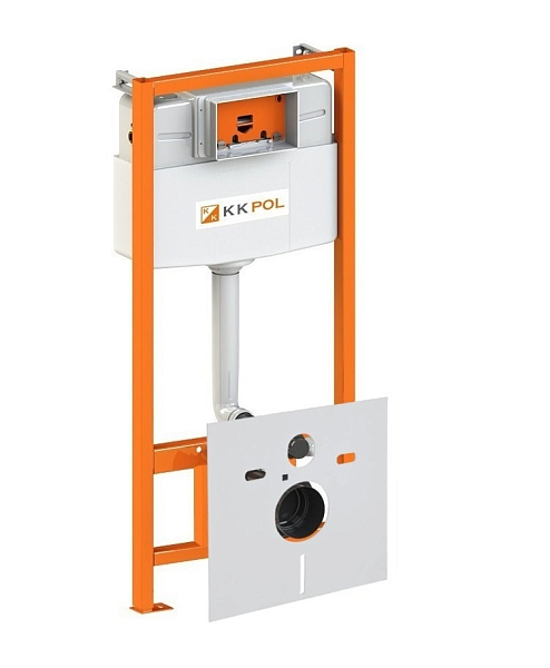 Система инсталляции для унитазов KK-POL Premium SET/M500/145/K черная кнопка , изображение 3