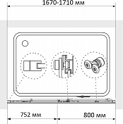 Шторка на ванну RGW Screens SC-45 170х150 профиль хром , изображение 5