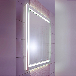 Фото Зеркало Бриклаер Эстель-2 60 с подсветкой, сенсор на зеркале
