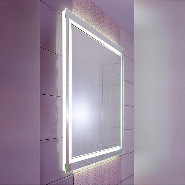 Зеркало Бриклаер Эстель-2 60 с подсветкой, сенсор на зеркале , изображение 2
