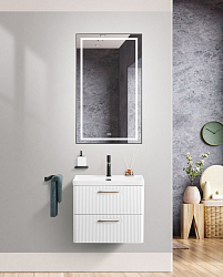 Фото Тумба под раковину BelBagno Due 50 подвесная, Bianco Lucido